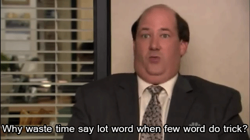 few word do trick